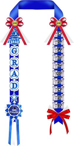2026 Graduation Lei, 59 Inch Long Braided Ribbon Lei Necklace Money Gifts Idea for Grad Men and Women, Graduation Accessories for College Student School Grad Party in Kuwait