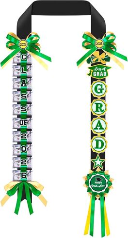 2026 Graduation Lei, 59 Inch Long Braided Ribbon Lei Necklace Money Gifts Idea for Grad Men and Women, Graduation Accessories for College Student School Grad Party in Saudi Arabia