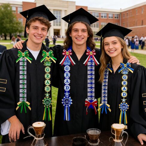 2026 Graduation Lei, 59 Inch Long Braided Ribbon Lei Necklace Money Gifts Idea for Grad Men and Women, Graduation Accessories for College Student School Grad Party in Saudi Arabia