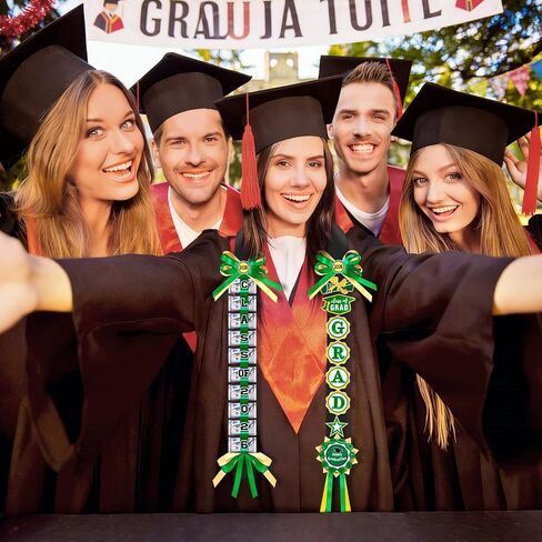 2026 Graduation Lei, 59 Inch Long Braided Ribbon Lei Necklace Money Gifts Idea for Grad Men and Women, Graduation Accessories for College Student School Grad Party in Saudi Arabia