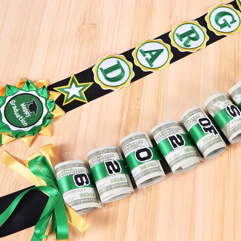 2026 Graduation Lei, 59 Inch Long Braided Ribbon Lei Necklace Money Gifts Idea for Grad Men and Women, Graduation Accessories for College Student School Grad Party in Saudi Arabia