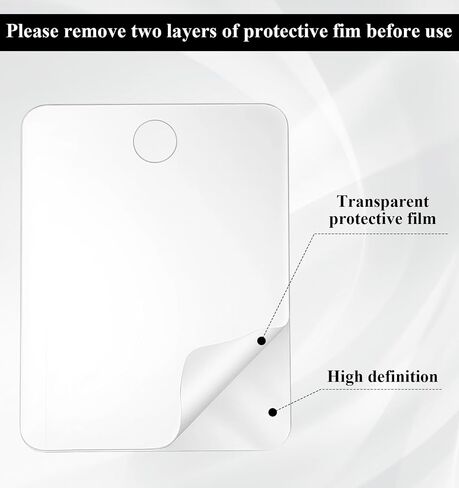 Plastic Shower Mirror, Unbreakable Acrylic Travel Shower Mirror for Shaving, Ideal for Camping, Travel, Bathroom, Handheld and Wall Mount, Shatterproof Plastic Mirrors, Medium Size 6x8 Inch in Kuwait