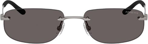 نظارات شمسية Arnette للرجال AN3096 ​​بيضاوية، معدنية غير لامعة/رمادي متدرج أزرق، 55 مم in Kuwait