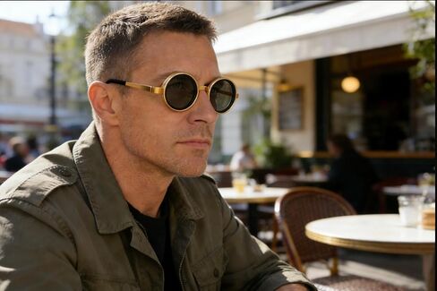 Adjustable-Tint Men's Sunglasses – ND Filter, UV400 Polarized – Retro Round Frames in Saudi Arabia