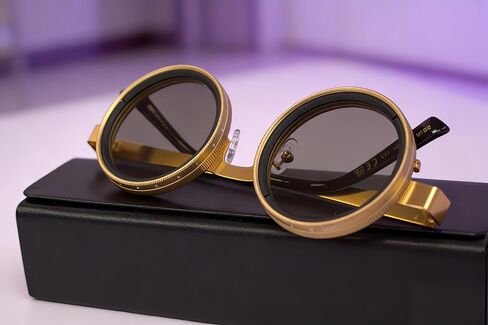 Adjustable-Tint Men's Sunglasses – ND Filter, UV400 Polarized – Retro Round Frames in Saudi Arabia