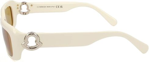 Moncler Minuit Sunglasses ML0245 25E Ivory/Gold 55mm in Saudi Arabia