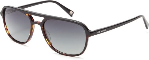 نظارات شمسية مستقطبة Aviator للرجال من Ted Baker TMS212، حماية من الأشعة فوق البنفسجية 400، 58 مم in Kuwait