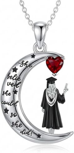 High School Graduation Gifts for Women 925 Sterling Silver Graduation Necklace Class of 2026 College Graduation Gifts in Kuwait