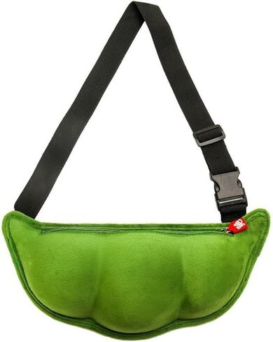 Cute Green Soybeans Shaped Crossbody Bag, Novelty Bag - Cute Pea Shaped Funny Pack Plush Chest Purse for Women in Saudi Arabia