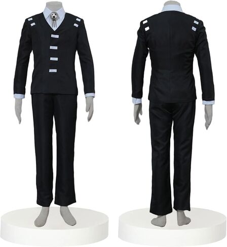 MGCOS Death The Kid Cosplay Costume Outfits Black Long Anime Adult festival perform Halloween in Kuwait