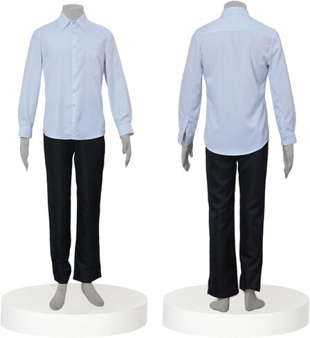 MGCOS Death The Kid Cosplay Costume Outfits Black Long Anime Adult festival perform Halloween in Kuwait