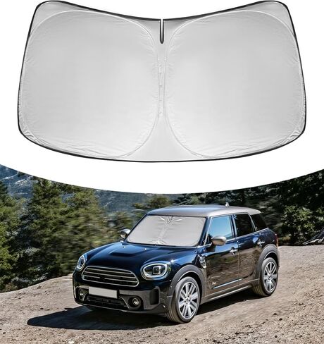 Windshield Sun Shade for Mercedes Benz GLE 2019-2024 Accessories Accessories Foldable Front Window Sun Shade Shield Protector Silver in Kuwait