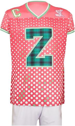 Toitaly Zed Costume for Men from Zombies Halloween Seabrook Football Jersey Movie Cosplay in Saudi Arabia
