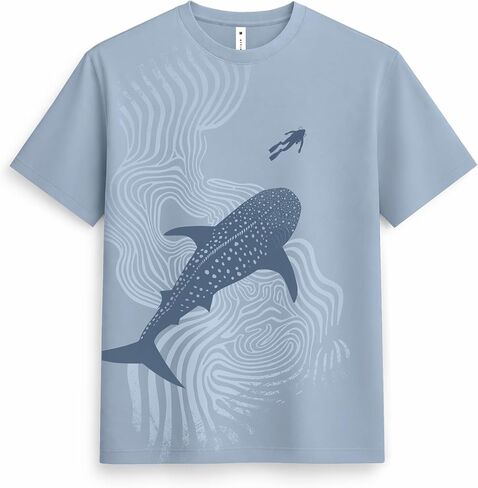 Mens Unisex 100 Percent Cotton T Shirt Oceanic Explorer High Definition Artistic Print in Kuwait