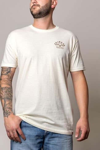 Kimes Ranch Men's Grandview T-Shirt – Western Graphic Short Sleeve Tee with Back Logo Design in Kuwait