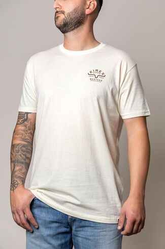 Kimes Ranch Men's Grandview T-Shirt – Western Graphic Short Sleeve Tee with Back Logo Design in Kuwait