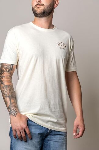 Kimes Ranch Men's Grandview T-Shirt – Western Graphic Short Sleeve Tee with Back Logo Design in Kuwait