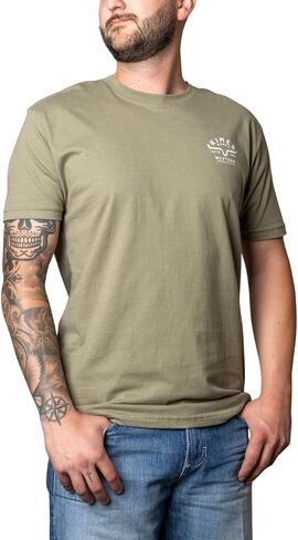 Kimes Ranch Men's Grandview T-Shirt – Western Graphic Short Sleeve Tee with Back Logo Design in Kuwait