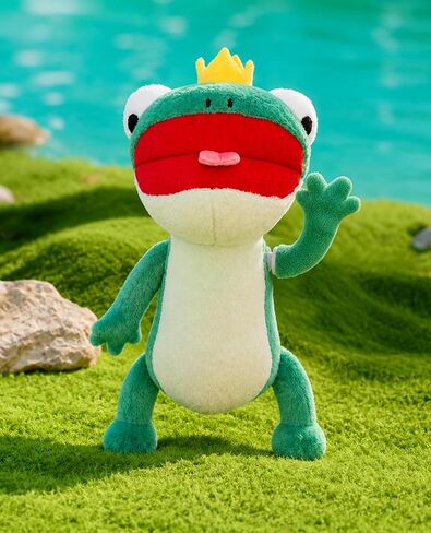 Lizard Plush Keychain 7.87", Meme Movie Merch Funny Novelty Keychain | Pull Cord Design, Rotating Arm, Removable Lobster Clasp, Removable Crown, Large Dimension in Saudi Arabia