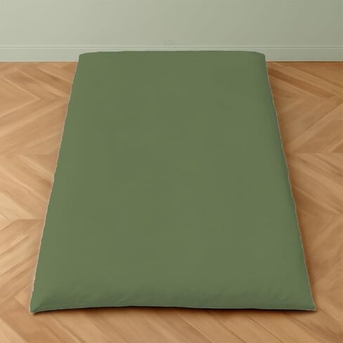 Yarns of Cotton Twin Size Japanese Zippered Futon Covers - Microfiber Floor Mattress Cover for Traditional Japanese - Super Soft Couch Slipcovers Floor Mats Sofa Protector, for Pets & Kids, Beige in Saudi Arabia