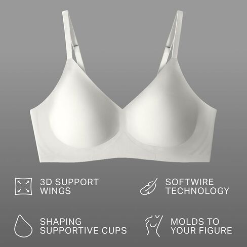 EBY New Relief Bra with German Glue, Wireless Bras for Women, Seamless Bralette with Adjustable Straps, Supportive Bras, Women’s Clothing - Pearl, XL in Saudi Arabia