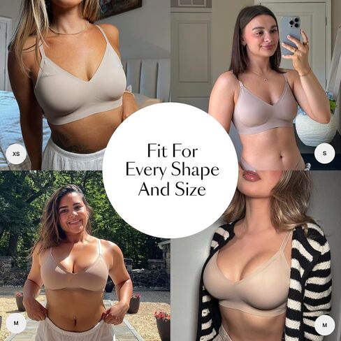 EBY New Relief Bra with German Glue, Wireless Bras for Women, Seamless Bralette with Adjustable Straps, Supportive Bras, Women’s Clothing - Pearl, XL in Saudi Arabia