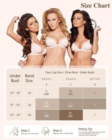 Bras for Women No Underwire - Wireless Deep V Soft Plunge Bra with Light Support, Adjustable Straps, Comfortable Everyday Bra in Saudi Arabia