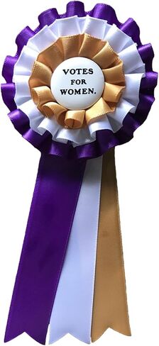 RosieCentral 4 Pack Suffragist Suffragette Sashes, Rosettes, Hand Signs Costume Kits. 1920 Votes for Women Accessories for Events. Suffrage for Women. in Saudi Arabia