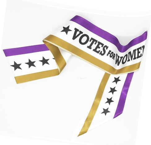 RosieCentral 4 Pack Suffragist Suffragette Sashes, Rosettes, Hand Signs Costume Kits. 1920 Votes for Women Accessories for Events. Suffrage for Women. in Saudi Arabia