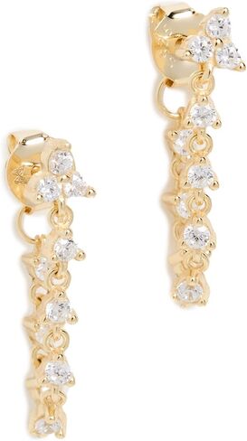 By Adina Eden Women's Trio Cluster Cz Front Back Drop Stud Earrings in Saudi Arabia