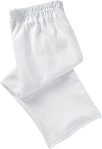 Catalog Classics Women's Capri Pants with Pockets Elastic Waist - White, Medium in Saudi Arabia