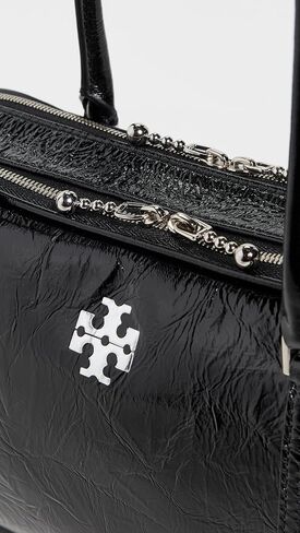 Tory Burch Women's Crinkle Leather Small Marshmallow Satchel in Kuwait