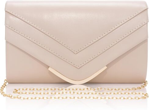 Nude Clutch Purses for Women, Vegan Leather Evening Bag with Detachable Chain, Quilted V-Line Envelope Crossbody Formal Purse, Trendy Women's Handbags for Wedding Cocktail Prom Party in Saudi Arabia
