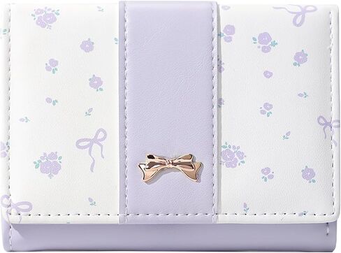 Coquette Bow Small Wallet with Credit Card Slots ID Window for Women Girls in Saudi Arabia