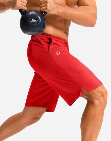 G Gradual Men's Athletic Shorts with Pockets 9" / 11" Long Basketball Shorts Lightweight Quick Dry Gym Workout Shorts for Men in Kuwait