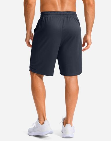 G Gradual Men's Athletic Shorts with Pockets 9" / 11" Long Basketball Shorts Lightweight Quick Dry Gym Workout Shorts for Men in Kuwait