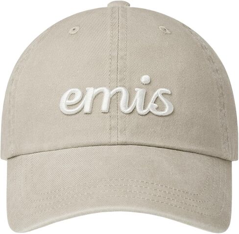 Vintage Pigment Baseball Cap Logo Adjustable Unisex Casual Streetwear Hat Beige in Saudi Arabia
