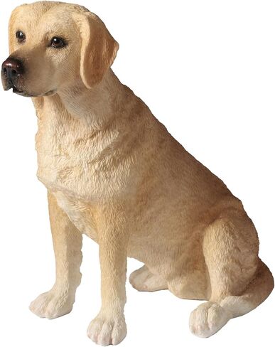 Veronese Design 5 7/8 Inch Sitting Yellow Labrador Retriever Resin Animal Figurine Hand Painted Dog Collectible Gift in Kuwait