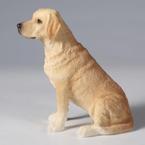 Veronese Design 5 7/8 Inch Sitting Yellow Labrador Retriever Resin Animal Figurine Hand Painted Dog Collectible Gift in Kuwait