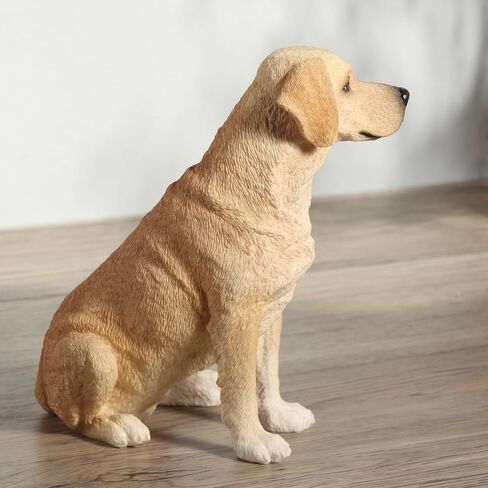Veronese Design 5 7/8 Inch Sitting Yellow Labrador Retriever Resin Animal Figurine Hand Painted Dog Collectible Gift in Kuwait