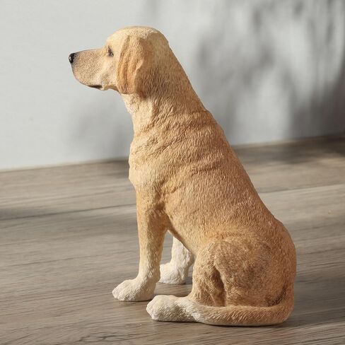 Veronese Design 5 7/8 Inch Sitting Yellow Labrador Retriever Resin Animal Figurine Hand Painted Dog Collectible Gift in Kuwait