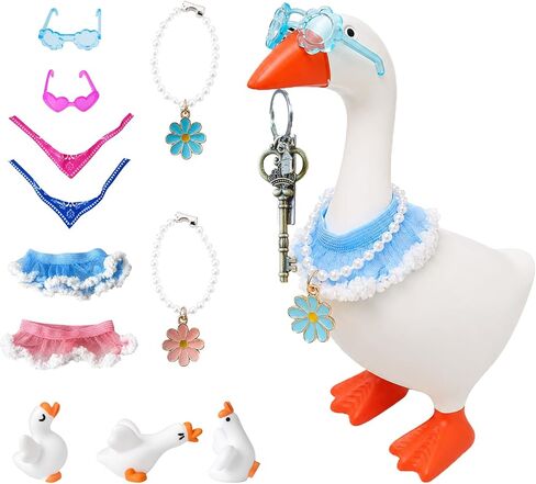 Porch Goose Outfits, Desk Goose Outfits, Ducks Key Holder, Office and Home Decor in Kuwait