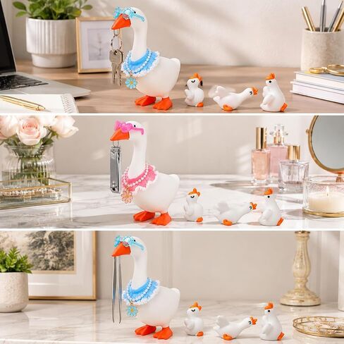 Porch Goose Outfits, Desk Goose Outfits, Ducks Key Holder, Office and Home Decor in Kuwait