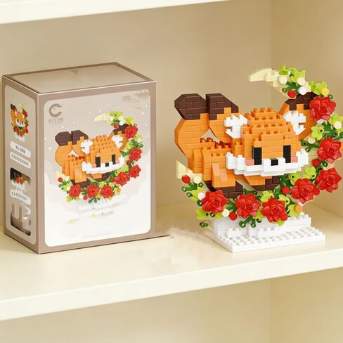 1 Pcs Mini Animal Ornament, Cute Animal Decorative Figurine, Creative Tabletop Display Piece for Home & Office Decoration (Little Fox) in Kuwait