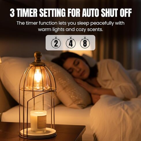 AromaGlow Luxury Aromatherapy Candle Warmer – Golden Brass Dome Electric Flameless Candle Melter, Elegant Home Décor, Perfect for Christmas, Holidays, Housewarming & Birthday Gifts in Saudi Arabia