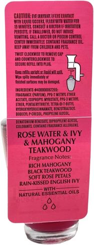 Bath & Body Works Rose Water & Ivy & Mahogany Teakwood 2 Pack Wallflowers Home Fragrance Refill Bundle with a Himalayan Salts Springs Sample Soap in Kuwait