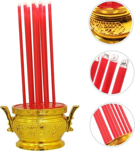 MAGICLULU Led Incense Burner Smokeless Electronic Home Offering Decorative Battery-Powered in Kuwait