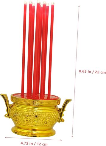MAGICLULU Led Incense Burner Smokeless Electronic Home Offering Decorative Battery-Powered in Kuwait