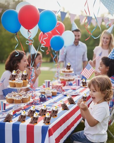 50 Pcs Mini Resin Bald Eagle, Wildlife American Bald Eagle Figurines, Patriotic Bald Eagle Birds Car Accessories, Independence Day Party Ornaments for Outdoor Lawn Garden & Cake Toppers in Kuwait