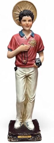 Statues M-A-S Collections Saint St. Carlo Acutis 8" Figurine Figura Catholic Religious Gift Imagen Santo Estatua Figura in Saudi Arabia